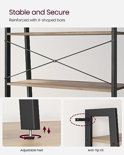Ladder Shelf, Bookcase Book Shelf, Storage Shelves