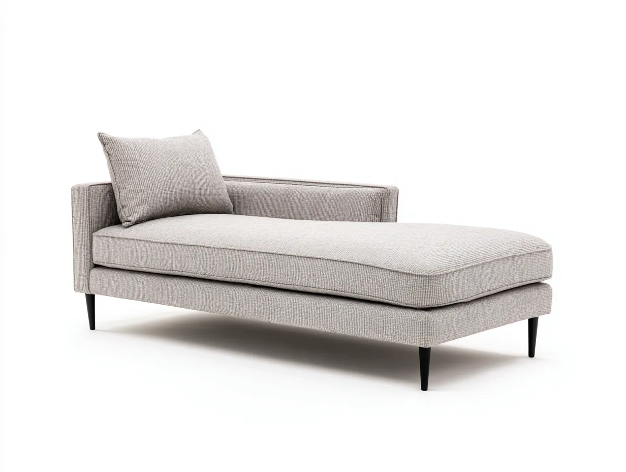 Fauteuil inclinable d'intérieur 165×82×85 cm – tissu gris clair – assise allongée contemporaine-Cozenpanest