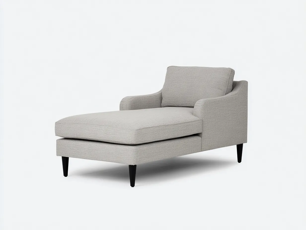 Fauteuil inclinable d'intérieur 168×86×84 cm – tissu beige clair – assise longue contemporaine-Cozenpanest