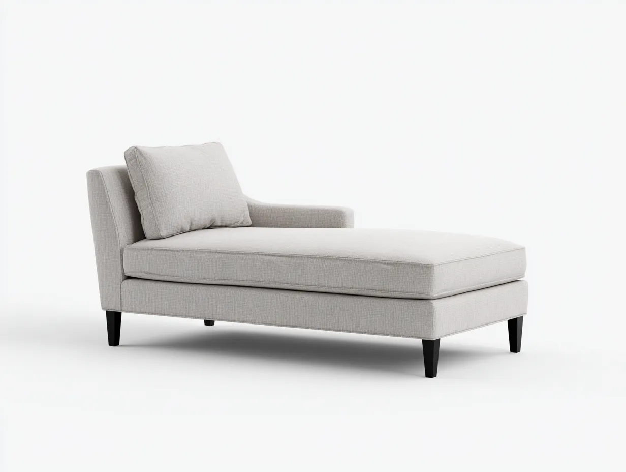 Fauteuil inclinable d'intérieur en tissu 170×82×75 cm - beige clair et noir - salon style épuré-Cozenpanest