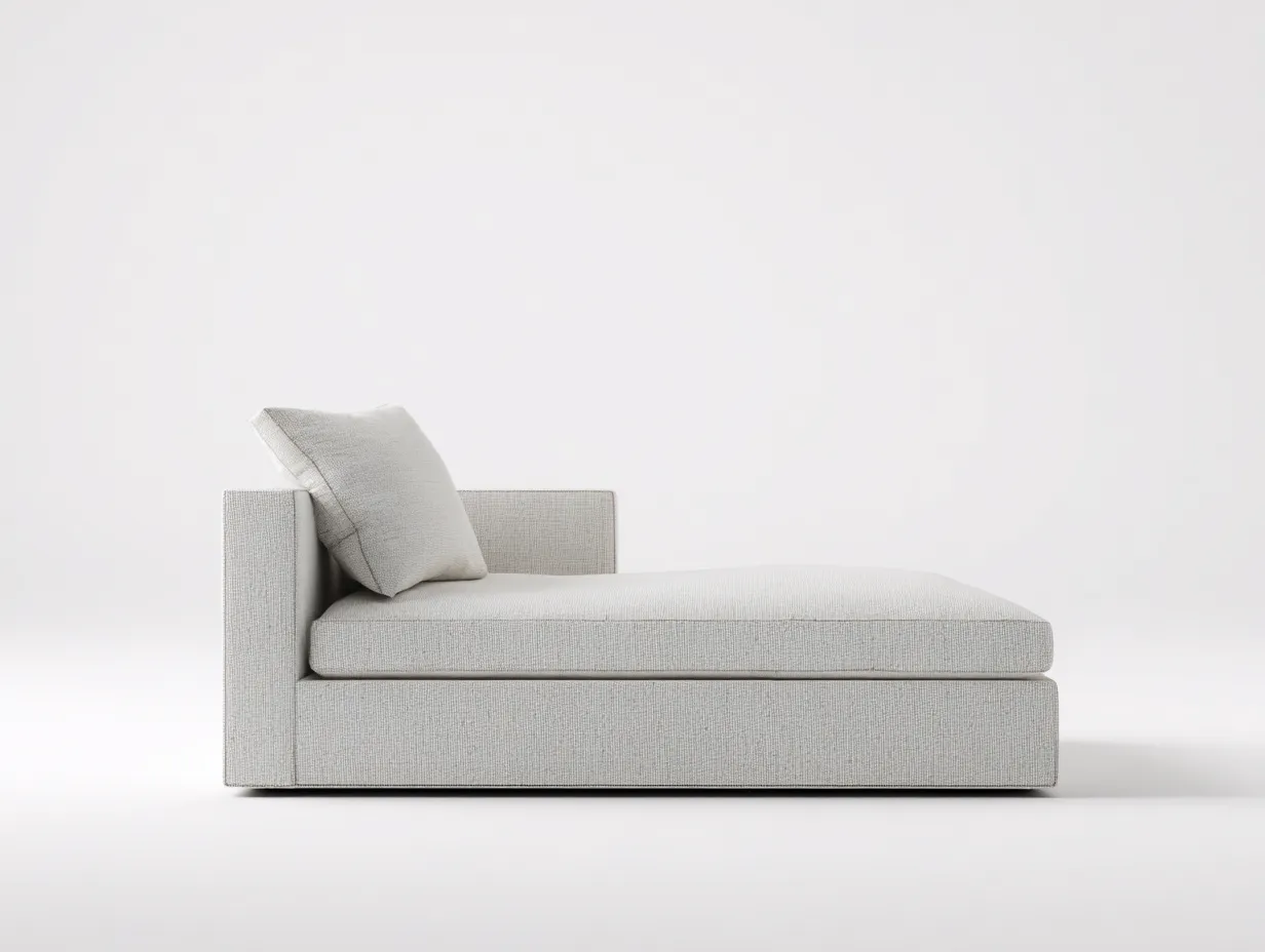 Fauteuil inclinable d'intérieur 168×84×78 cm – tissu beige – silhouette minimaliste pour salon-Sovoiaroom