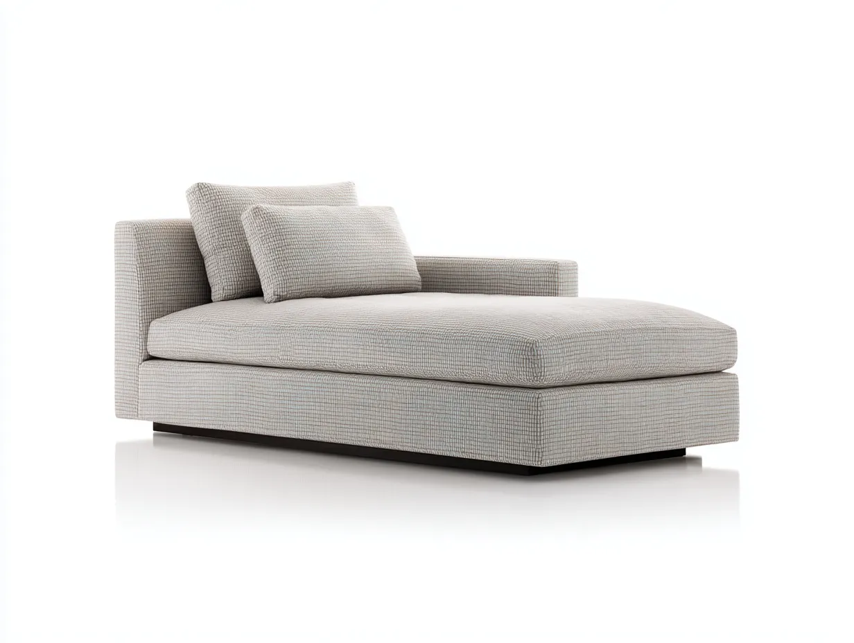Fauteuil inclinable d'intérieur 168×88×82 cm - tissu gris clair - méridienne arrondie moderne pour salon-Sovoiaroom