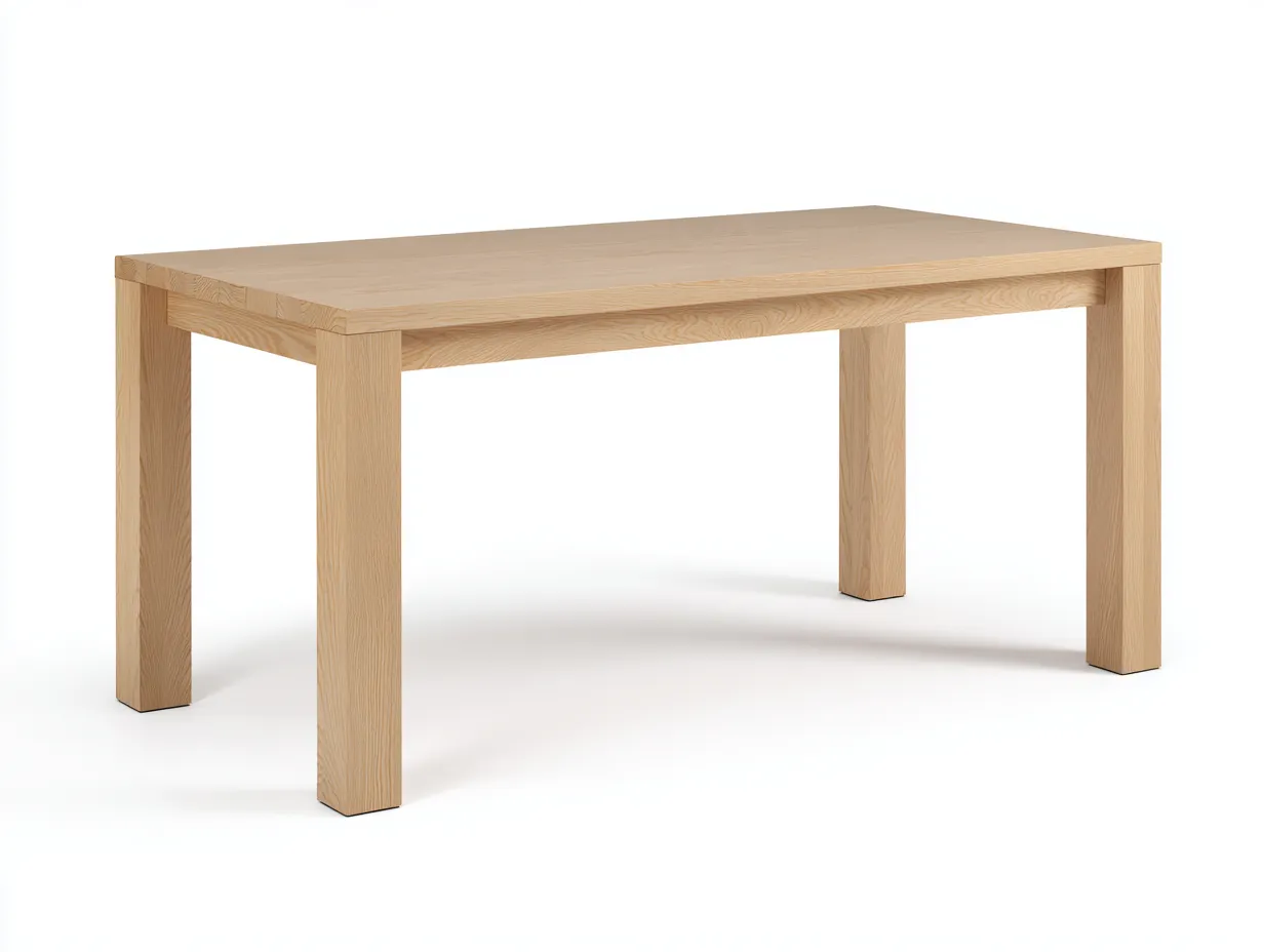 Table à manger 180×90×75 cm - bois naturel - structure rectangulaire robuste pour terrasse-Sovoiaroom