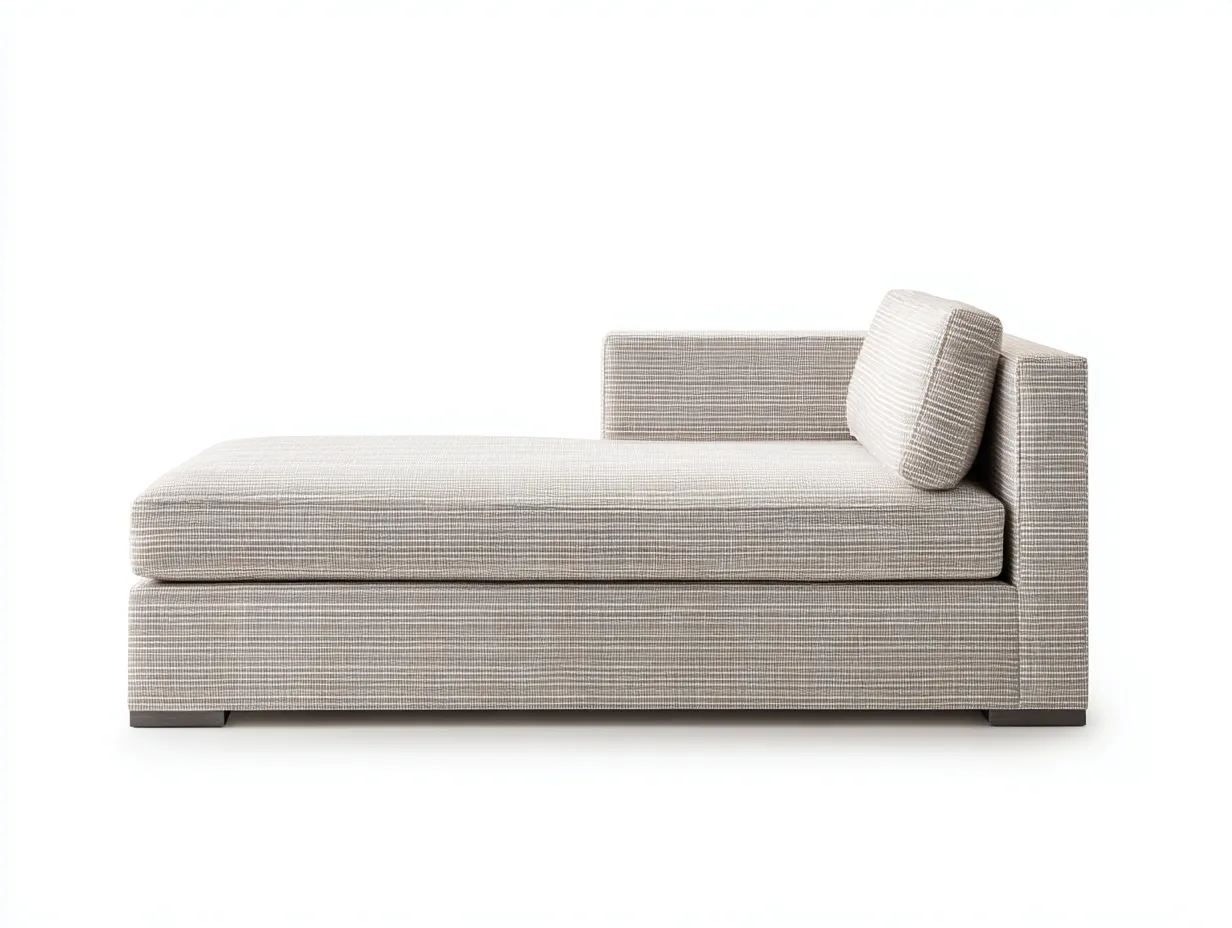 Fauteuil inclinable d'intérieur en tissu 170×90×74 cm - beige clair - salon style minimaliste-Sovoiaroom