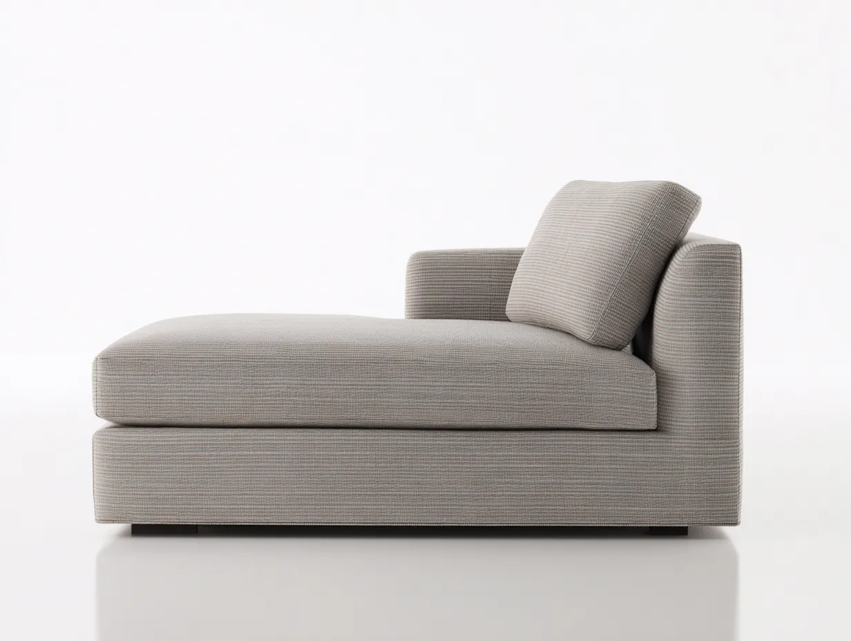 Fauteuil inclinable 165×78×88 cm – tissu gris clair – ligne classique pour salon-Sovoiaroom