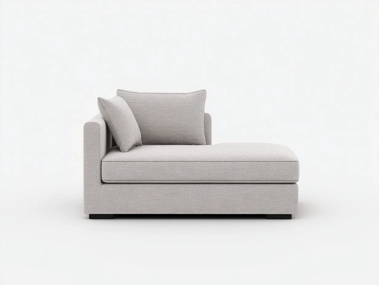 Fauteuil inclinable d'intérieur en tissu 168×86×80 cm - gris clair et bois clair - salon confort contemporain-Sovoiaroom