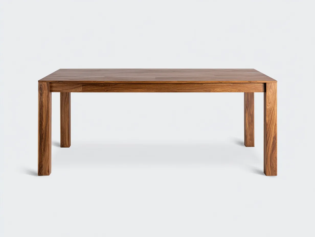 Table à manger en bois 160×90×75 cm - bois - terrasse style épuré-Sovoiaroom