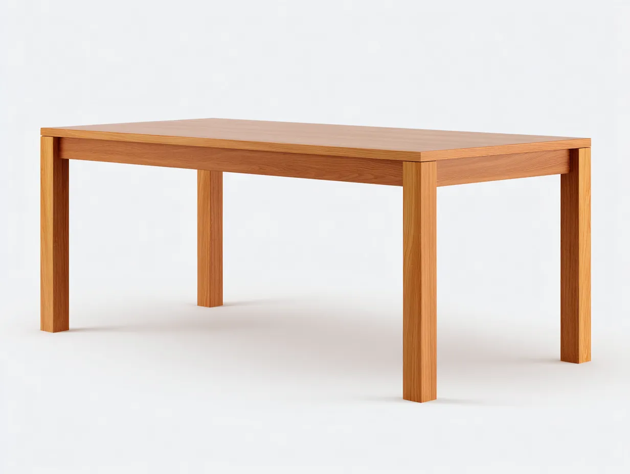 Table à manger en bois 175×88×75 cm - bois clair - terrasse style naturel moderne-Sovoiaroom
