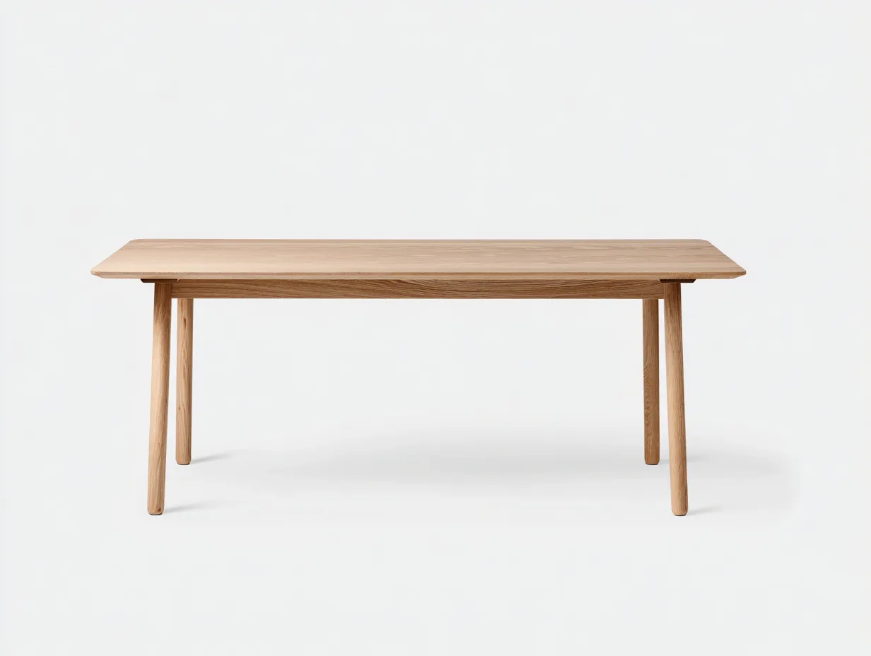 Table à manger 180×80×75 cm – bois naturel – style scandinave pour terrasse-Sovoiaroom
