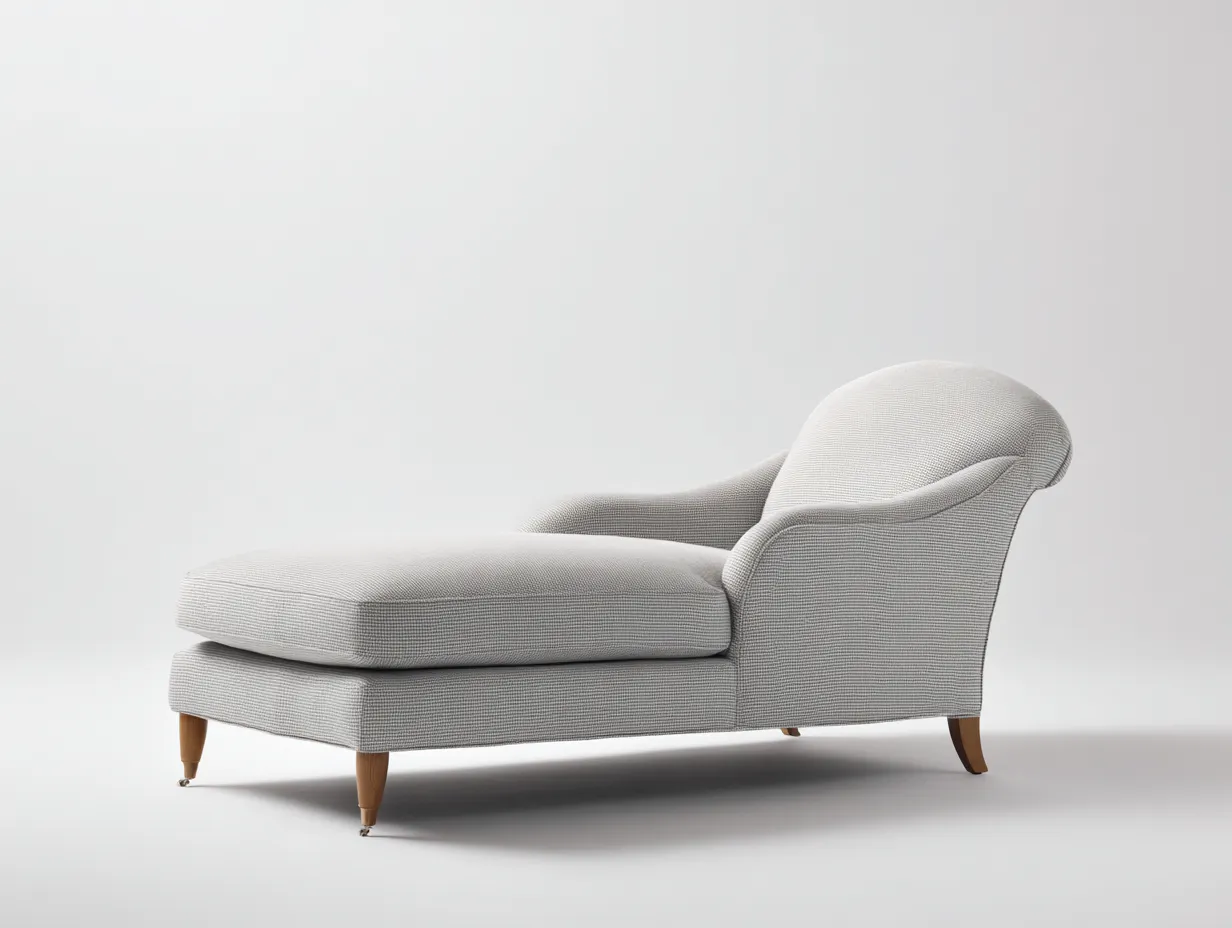 Fauteuil inclinable d'intérieur 155×83×86 cm - tissu gris clair - assise allongée moderne pour salon-Sovoiaroom