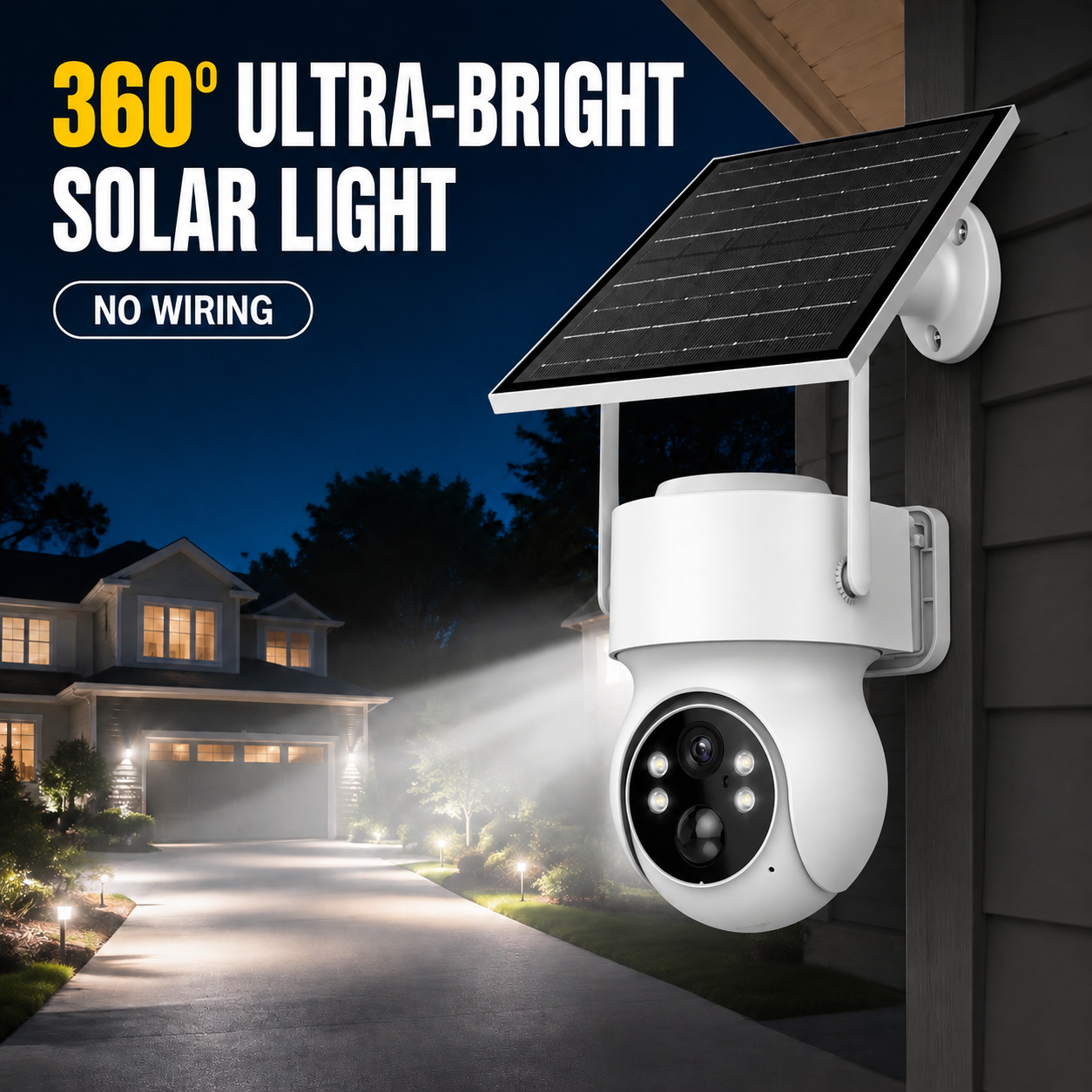 Solar-powered motion-detection camera street light - detail 1
