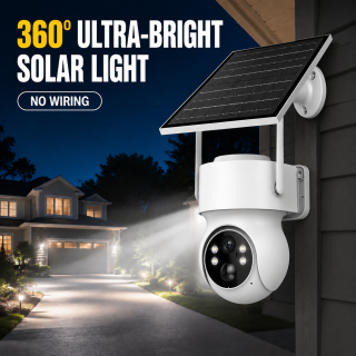 Solar-Powered Motion Detection Camera Street Light