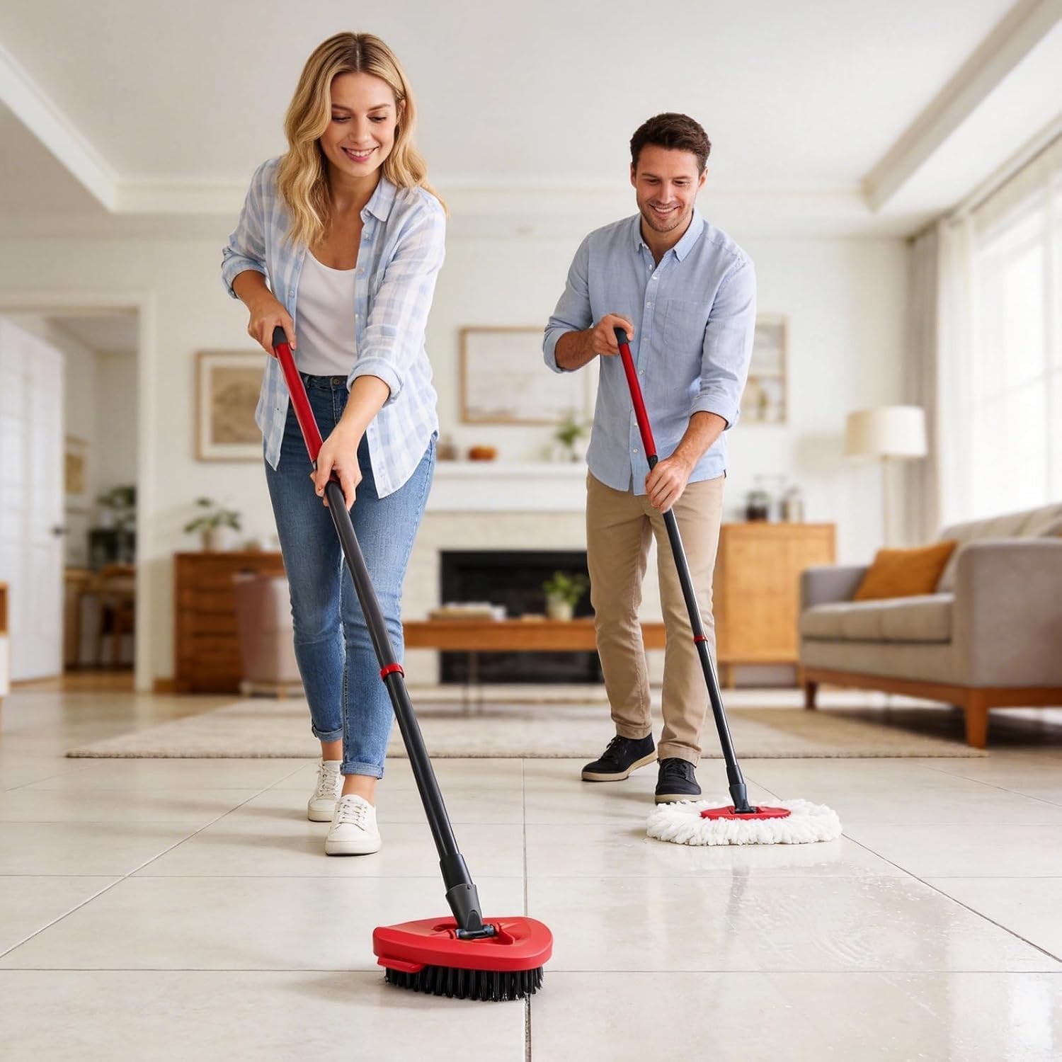 8-Piece Microfiber Spin Mop Replacement Kit