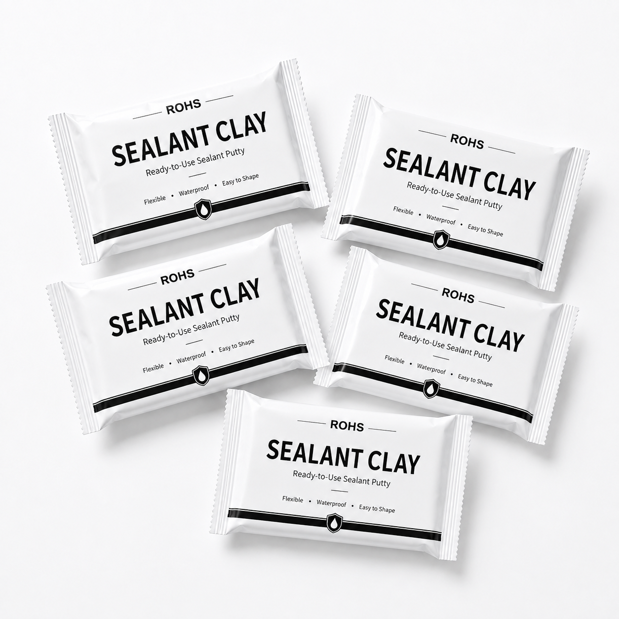 White multi-purpose wall and pipe sealing clay – view 8
