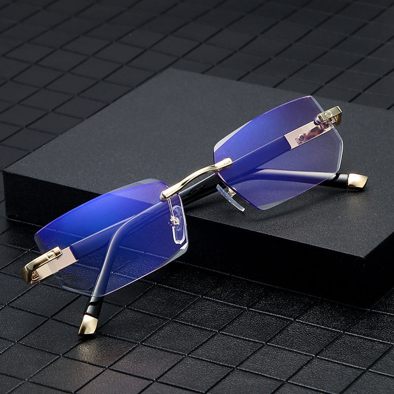 Intelligent Auto-Focus Zoom Glasses – Photochromic Rimless Eyewear