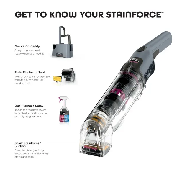 Shark StainForce Cordless Portable Stain Cleaner HX104 gallery image