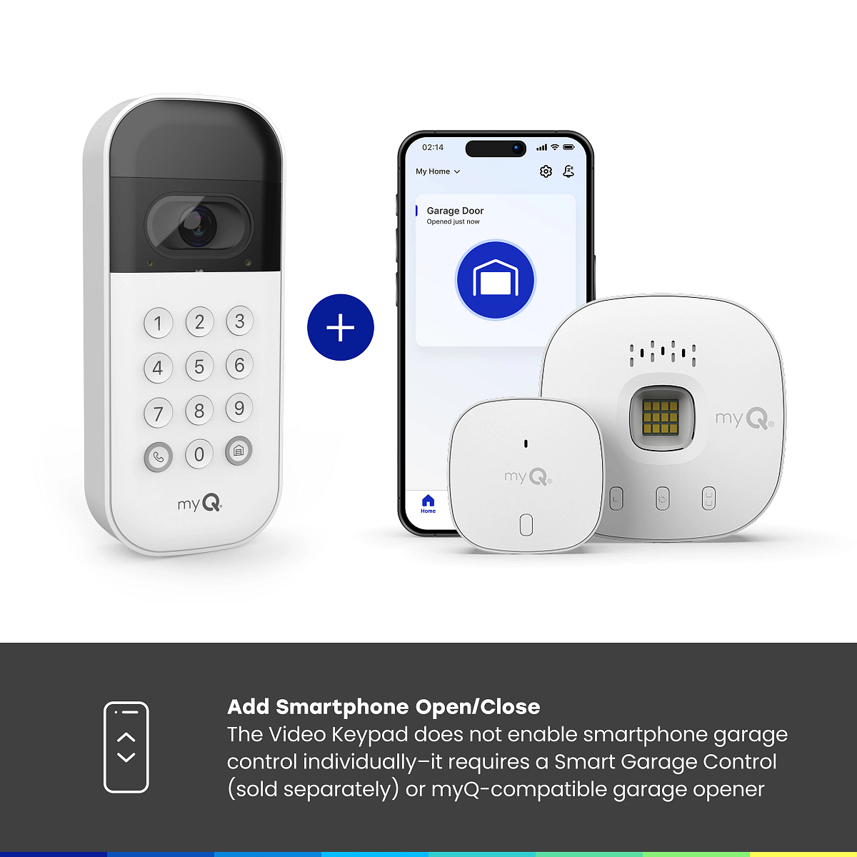 myQ Smart Garage Video Keypad with 1080p HD Camera product gallery