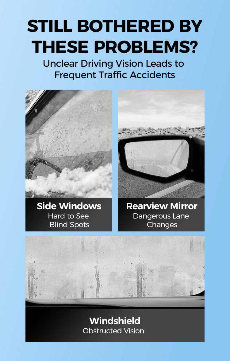 Fogged glass visibility problems