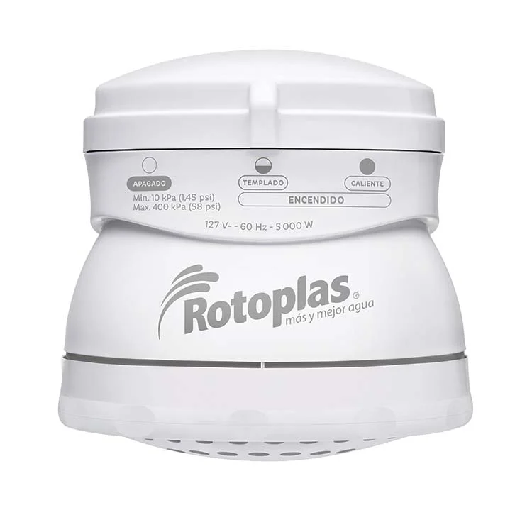 Rotoplas EcoDucha 3T Electric Shower Head, 5000W, 127V main image