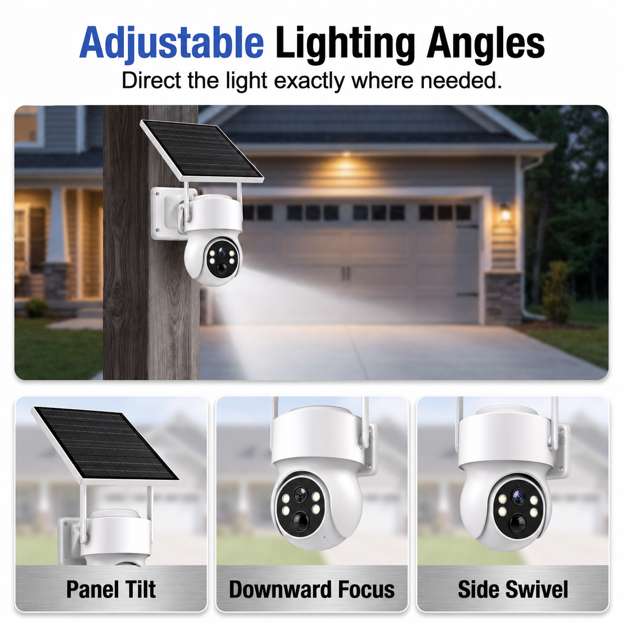 Solar-powered motion-detection camera street light - detail 3