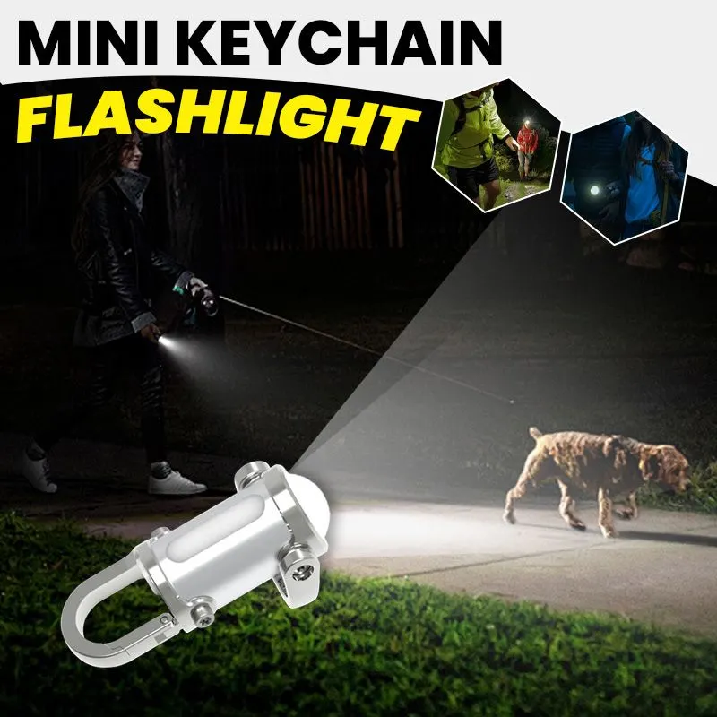 1200 lumen rechargeable mini keychain flashlight – detail 3