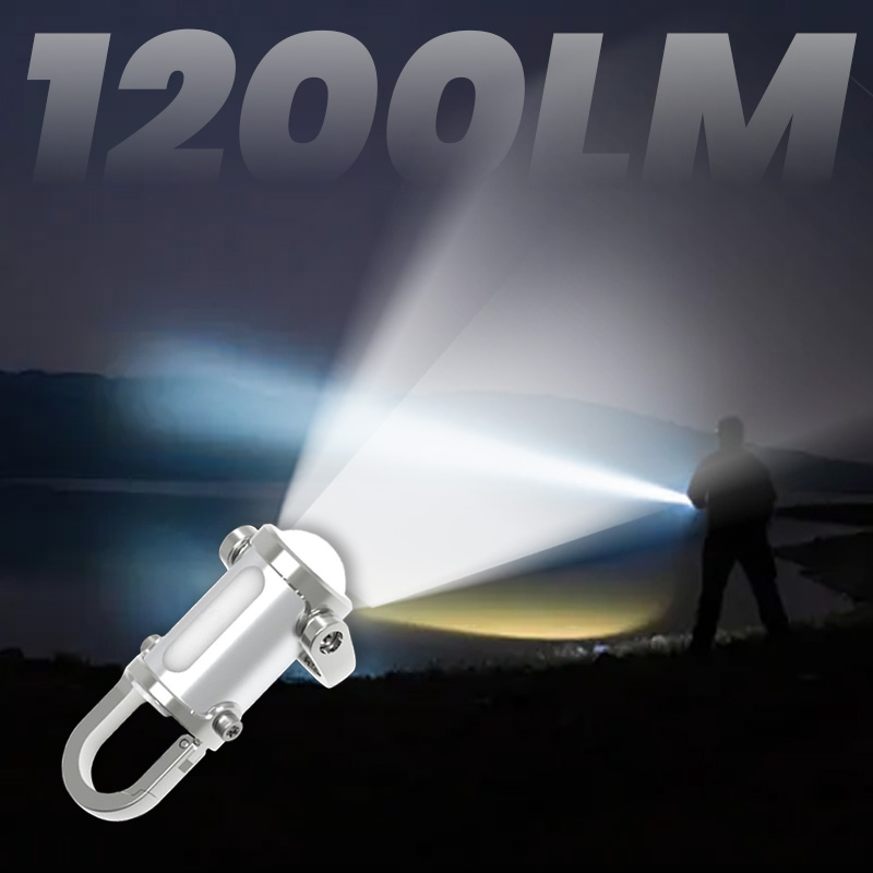 1200 lumen rechargeable mini keychain flashlight – detail 1