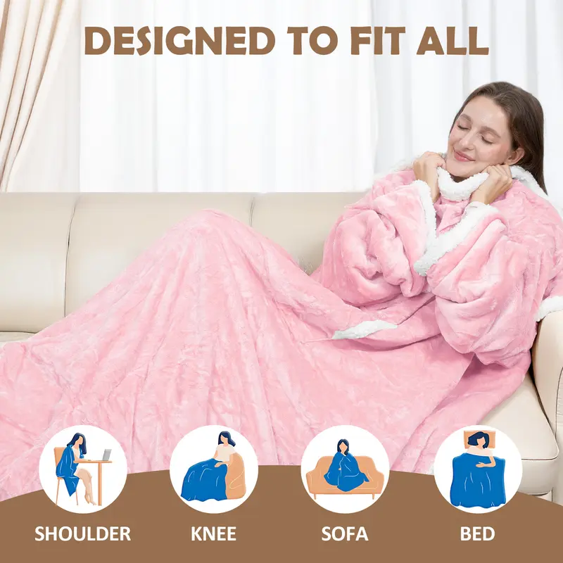 VUSIGN 52 x 72-Inch Wearable Heated Blanket product gallery