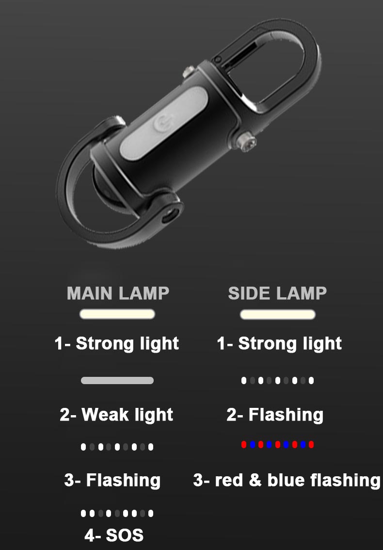 1200 lumen rechargeable mini keychain flashlight – detail 7