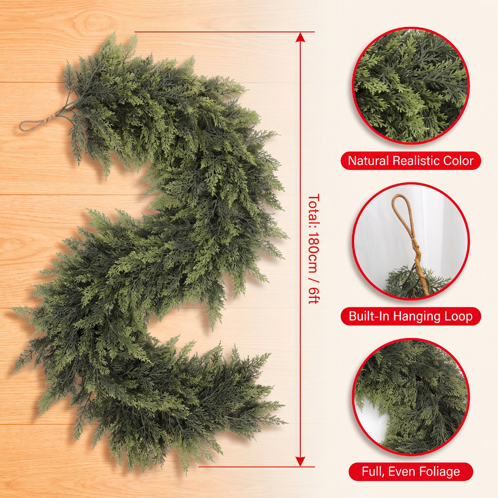 6ft garland size