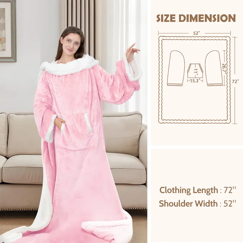 VUSIGN 52 x 72-Inch Wearable Heated Blanket product gallery