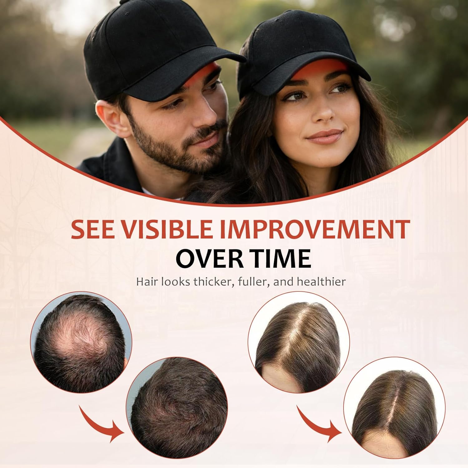 Red light scalp care cap product image 3