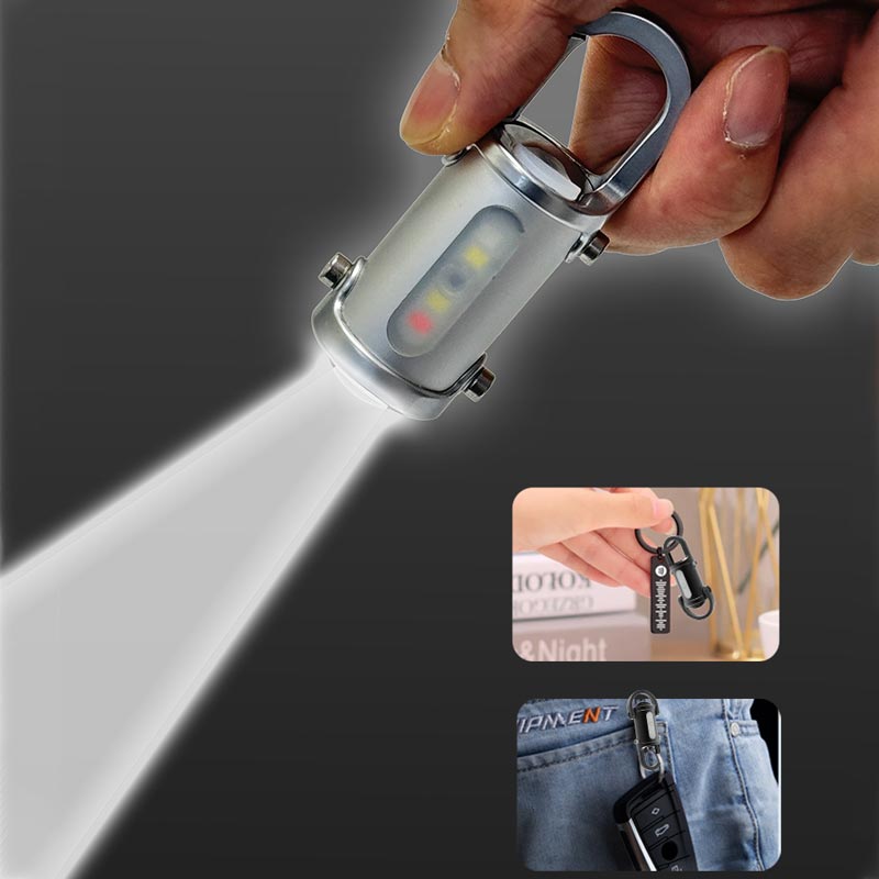 1200 lumen rechargeable mini keychain flashlight – view 6