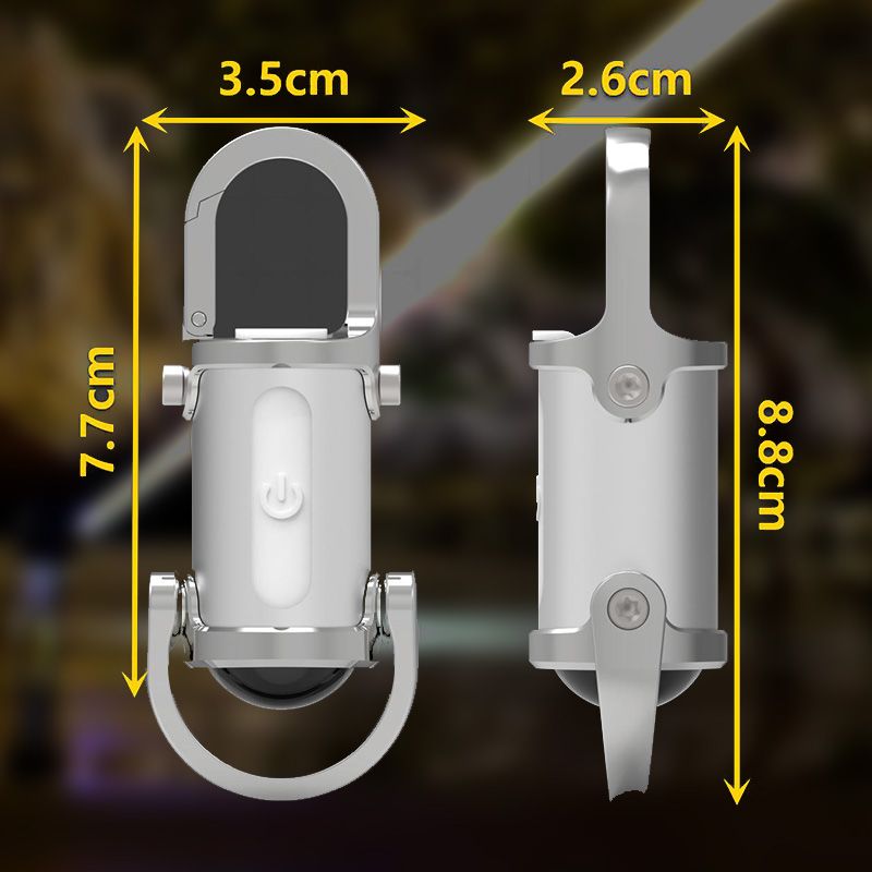 1200 lumen rechargeable mini keychain flashlight – view 9