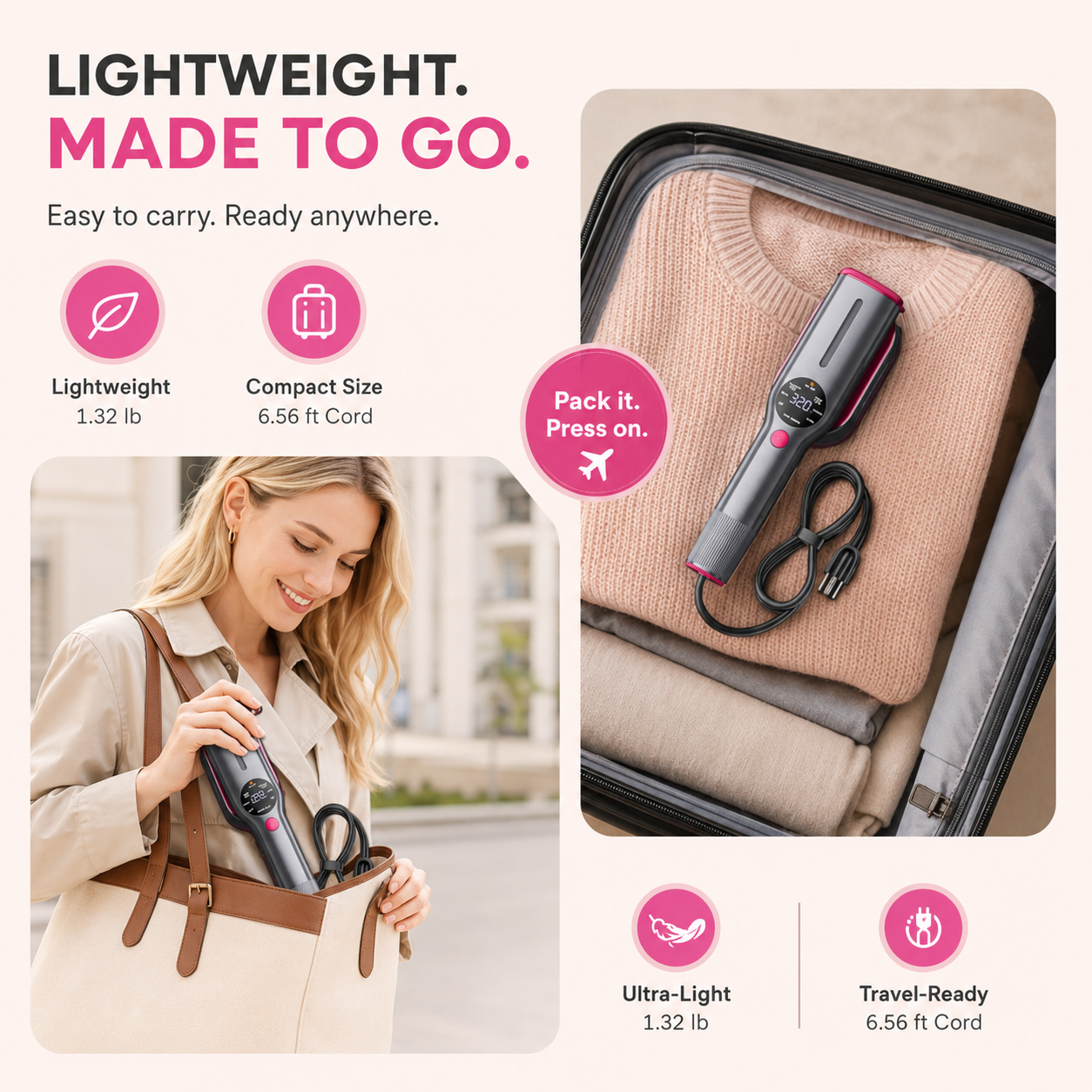 Portable garment steamer detail 10