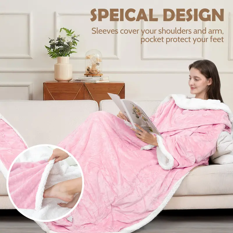 VUSIGN 52 x 72-Inch Wearable Heated Blanket product gallery