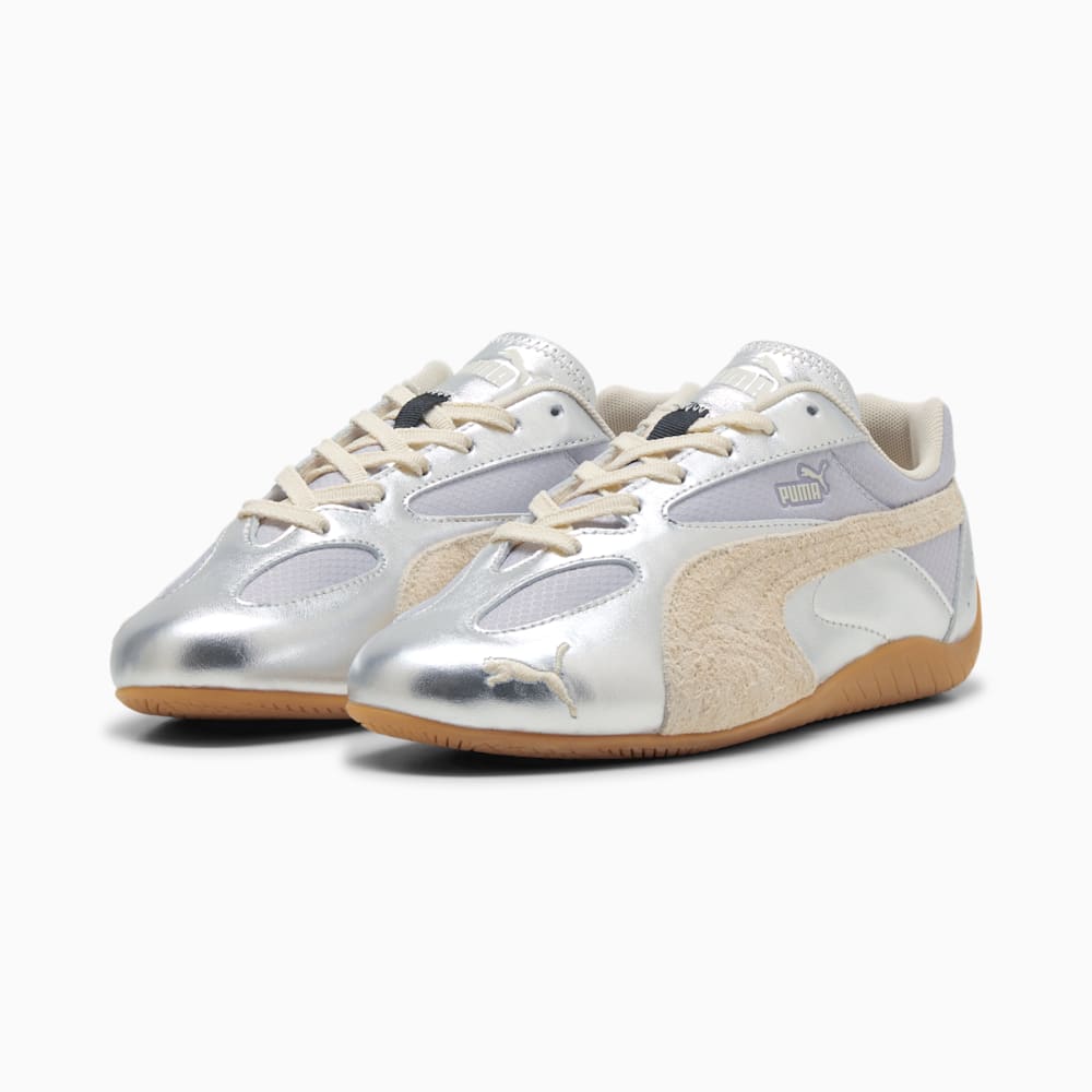 스피드캣 메탈릭 루 우먼스 Speedcat Lou Metallic Wns - Vibrant Silver-Gum