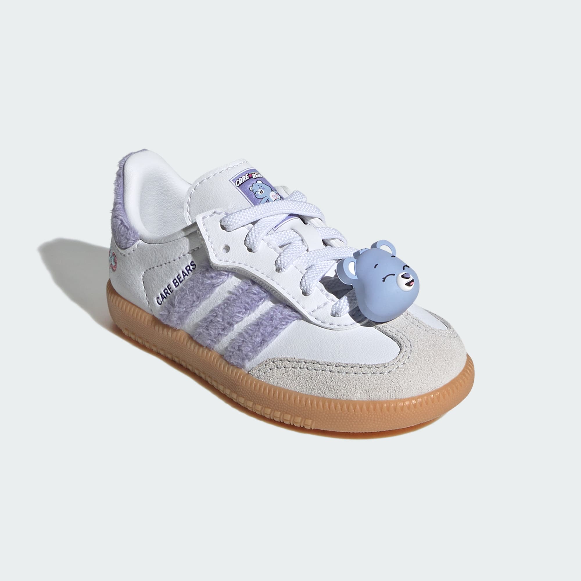 아디다스 CARE BEARS 삼바 OG 컴포트 클로저 EL 운동화 - Light Purple / Cloud White / Blue Dawn