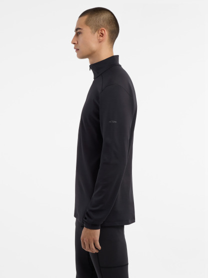 [FW23] 로 하이브리드 1/2 짚 남성 - BLACK - 3