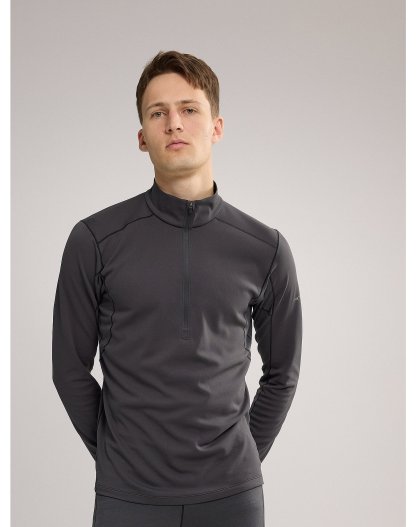 [FW23] 로 하이브리드 1/2 짚 남성 - GRAPHITE - 1