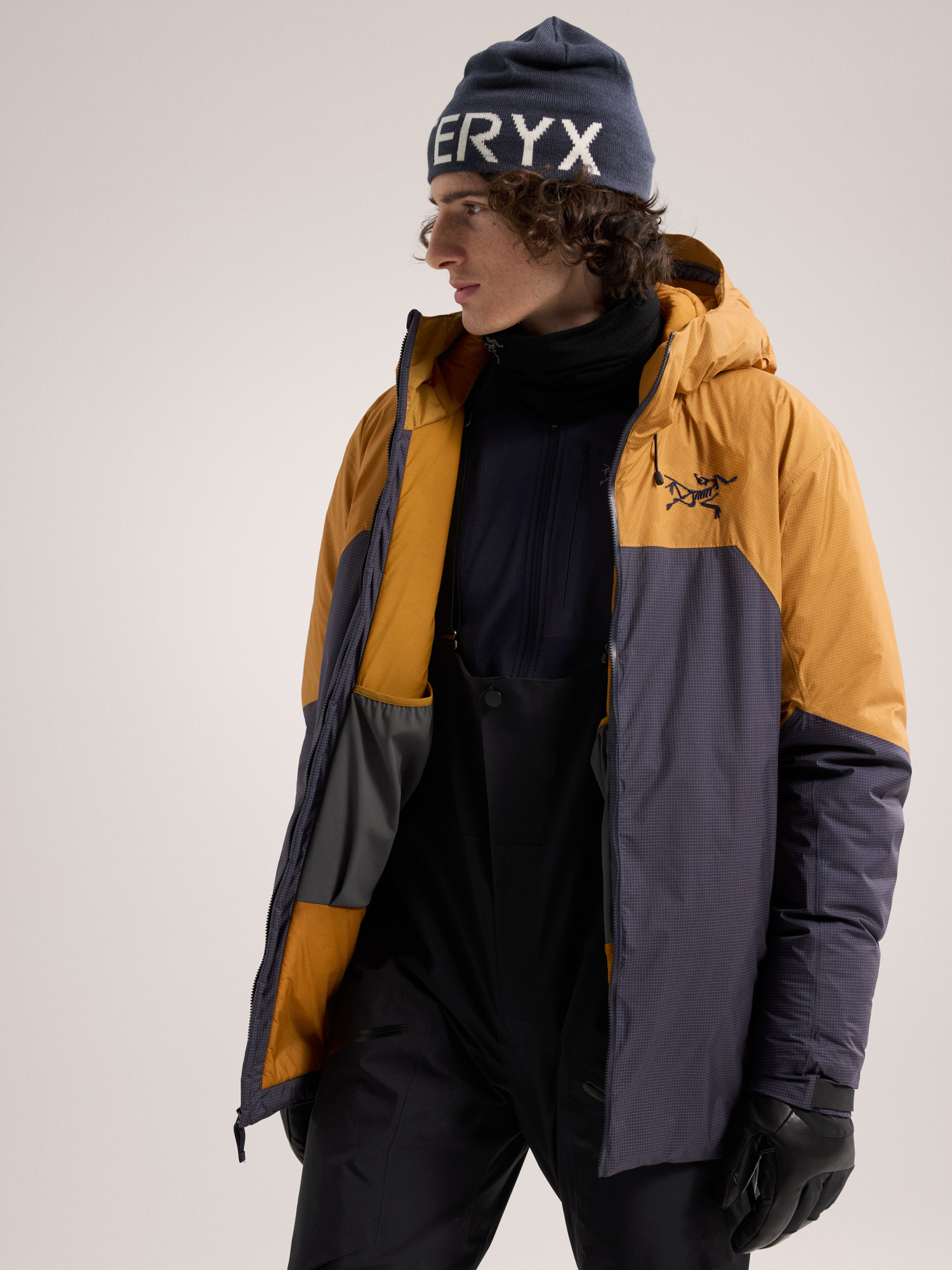 [FW23] 러쉬 인슐레이티드 재킷 남성 - BLACK SAPPHIRE/YUKON - 2
