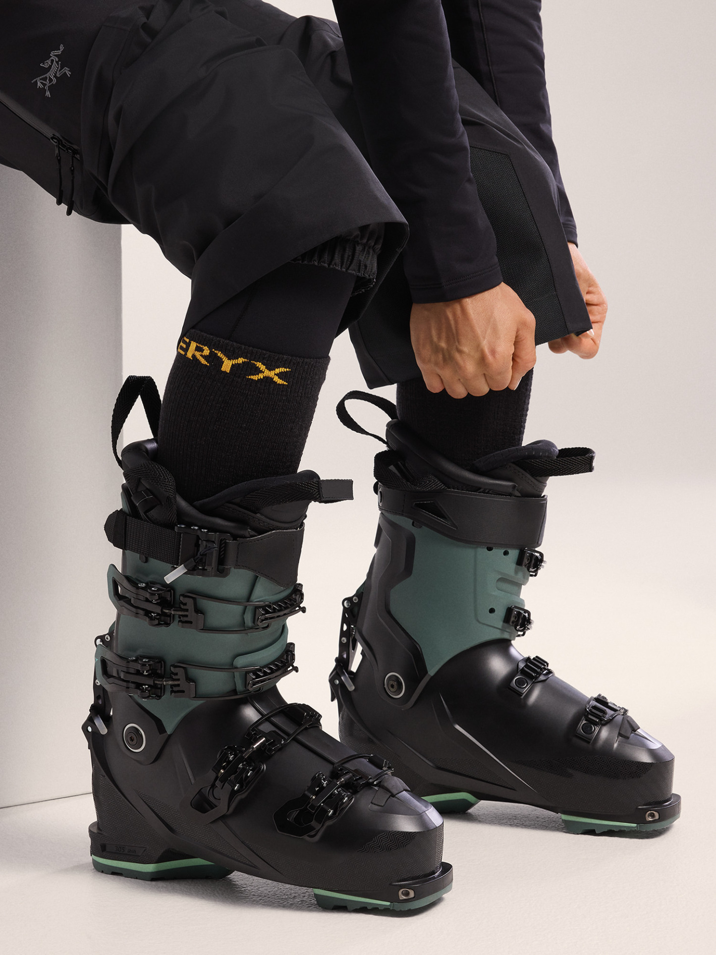 메리노 울 스키 삭스 - BLACK - 6