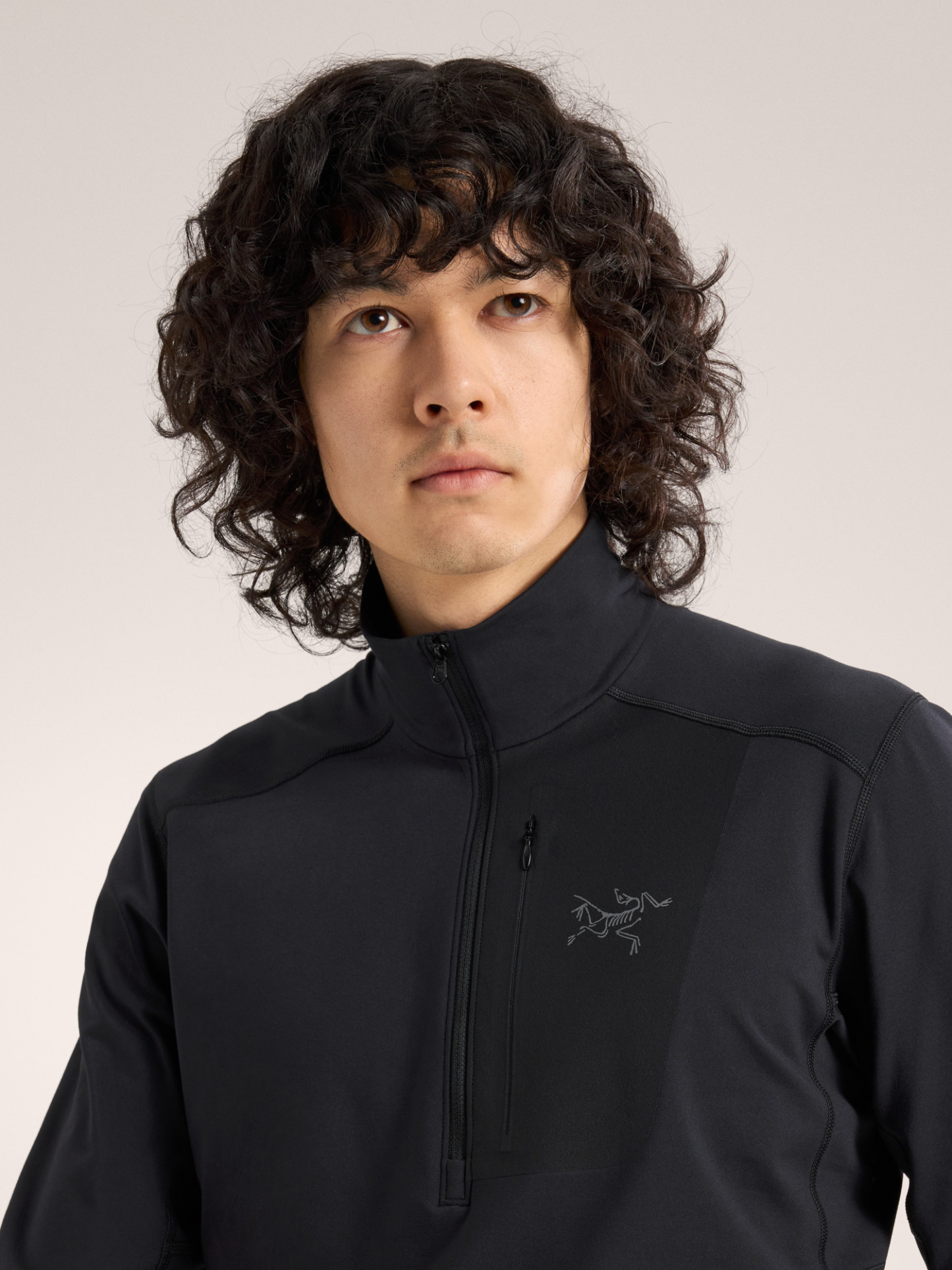 로 LT 짚 넥 남성 - BLACK - 2