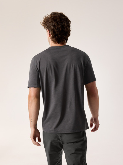코막 크루 넥 셔츠 SS 남성 - BLACK HEATHER - 4