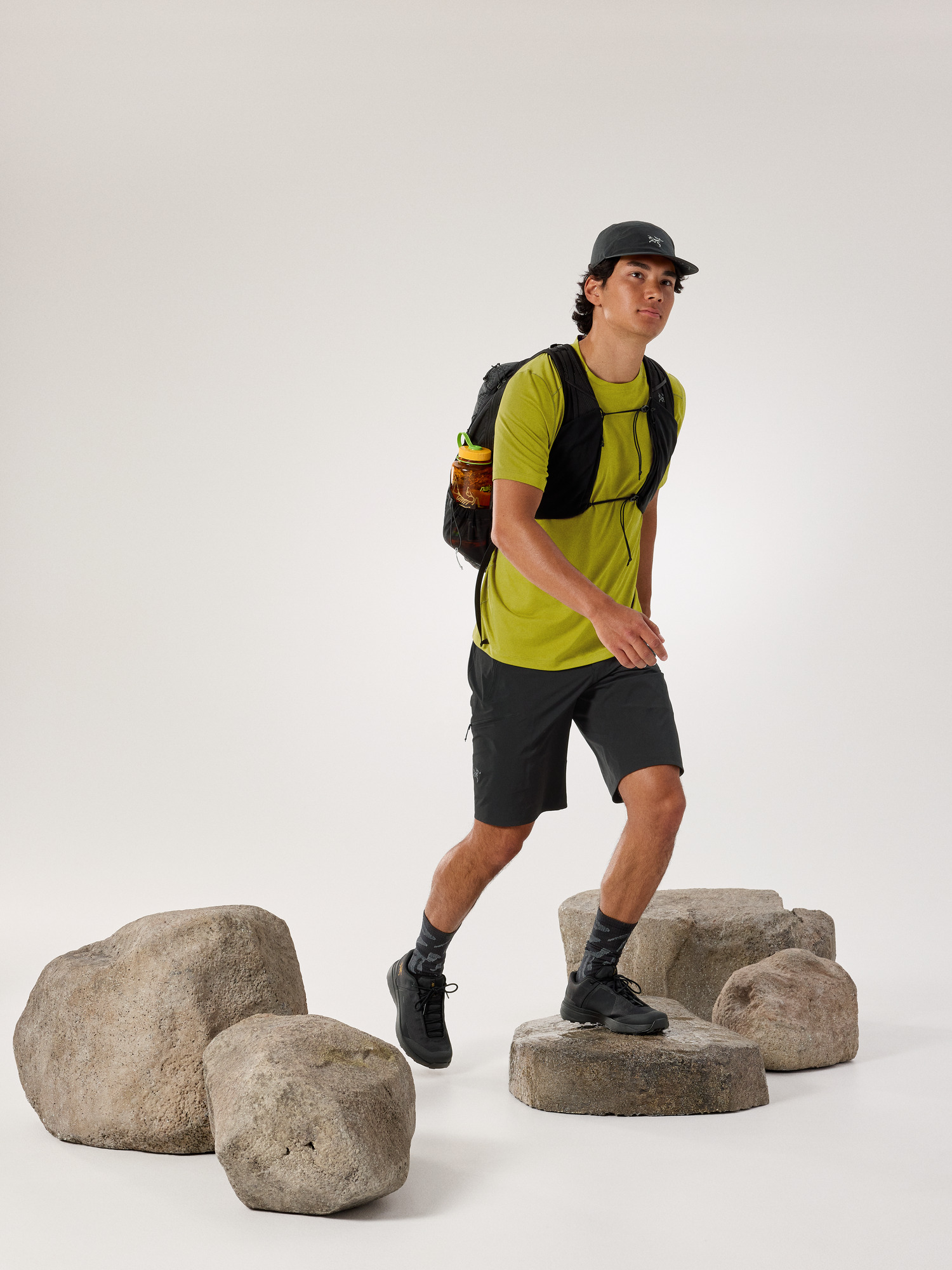 코막 크루 넥 셔츠 SS 남성 - OLIVE MOSS HEATHER - 3