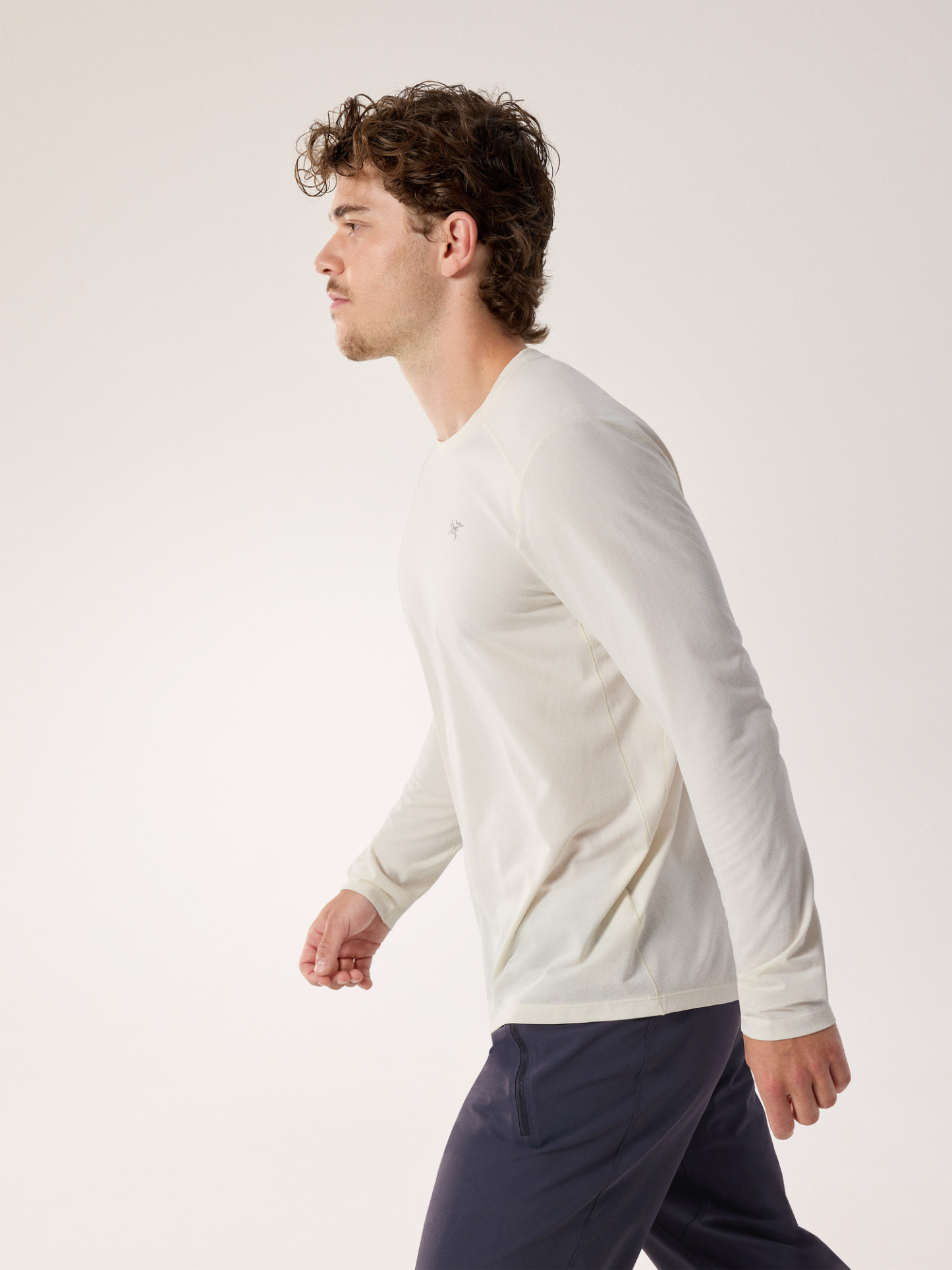 코막 크루 넥 셔츠 LS 남성 - ARCTIC SILK HEATHER - 5