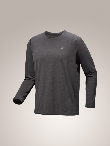 코막 크루 넥 셔츠 LS 남성 - BLACK HEATHER - 6