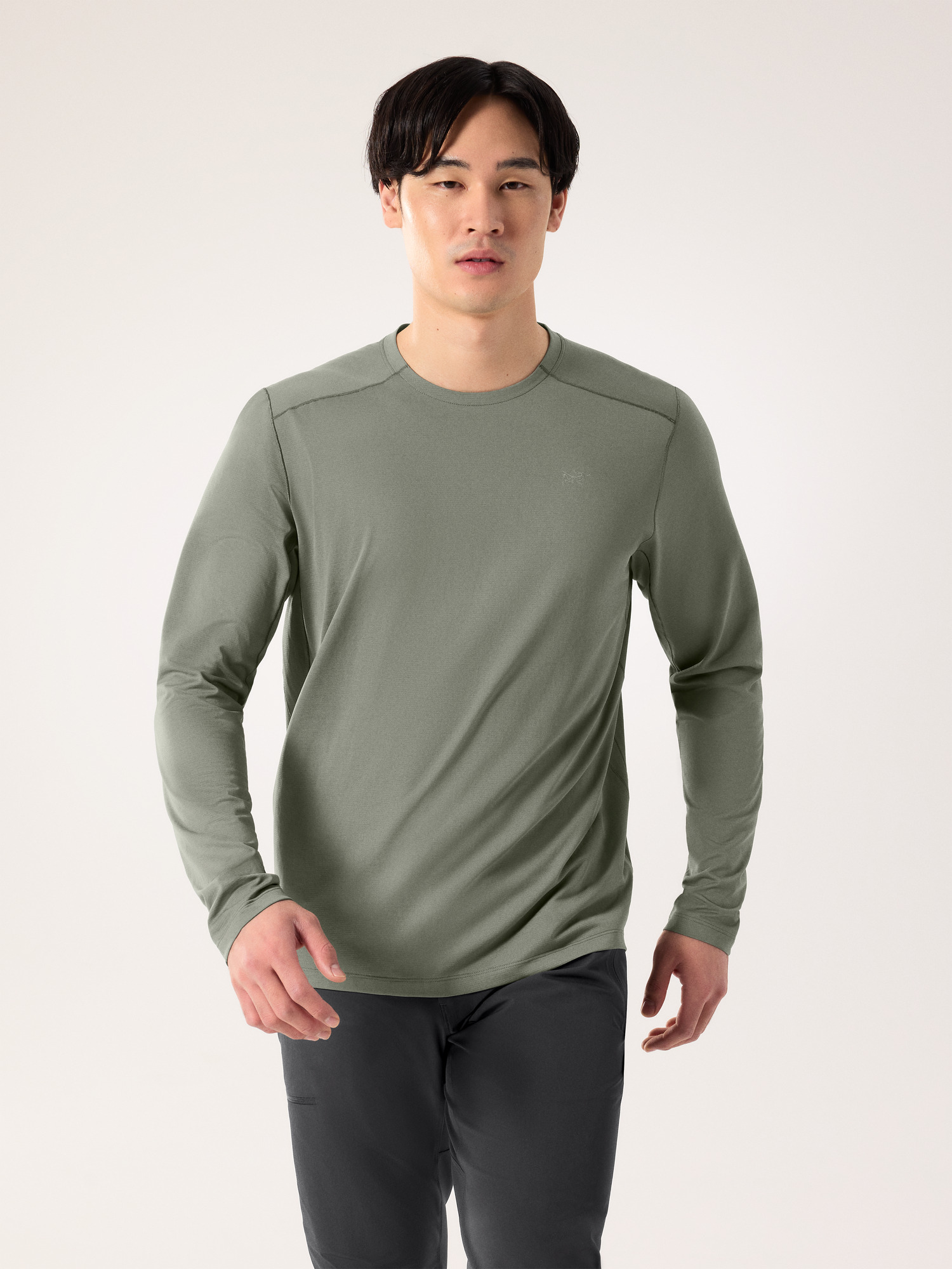 코막 크루 넥 셔츠 LS 남성 - FORAGE HEATHER - 1