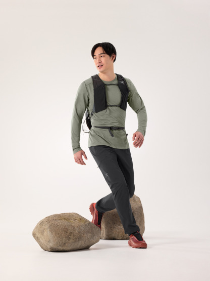코막 크루 넥 셔츠 LS 남성 - FORAGE HEATHER - 3