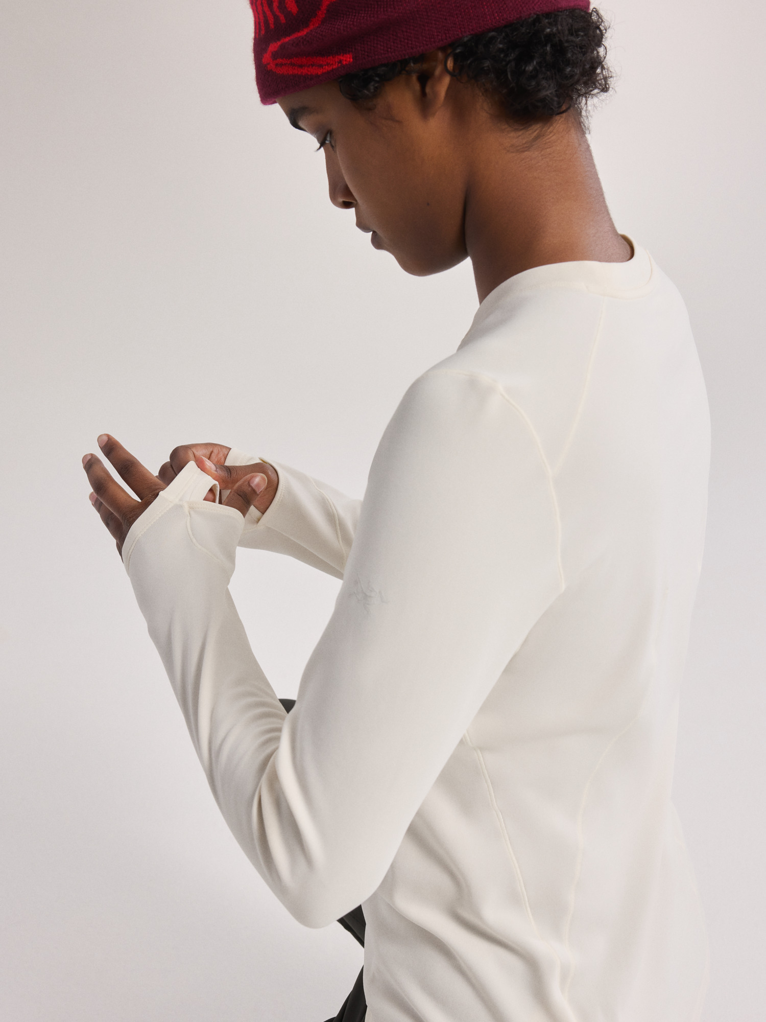 테마 써멀 크루 넥 셔츠 LS 여성 - ARCTIC SILK HEATHER - 7