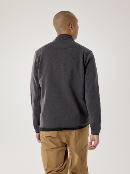 커버트 1/2 짚 넥 남성 - BLACK HEATHER II - 4